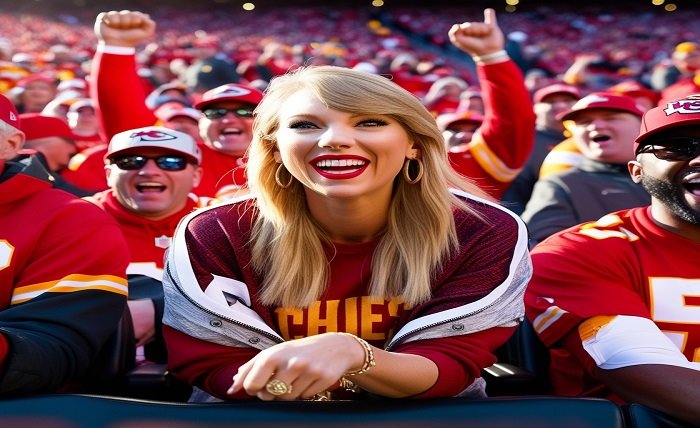 taylor swift at chiefs game